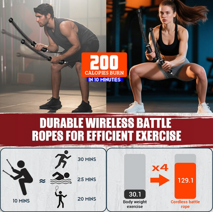 Ropeless Battle Ropes (+ 2 FREE Gifts)