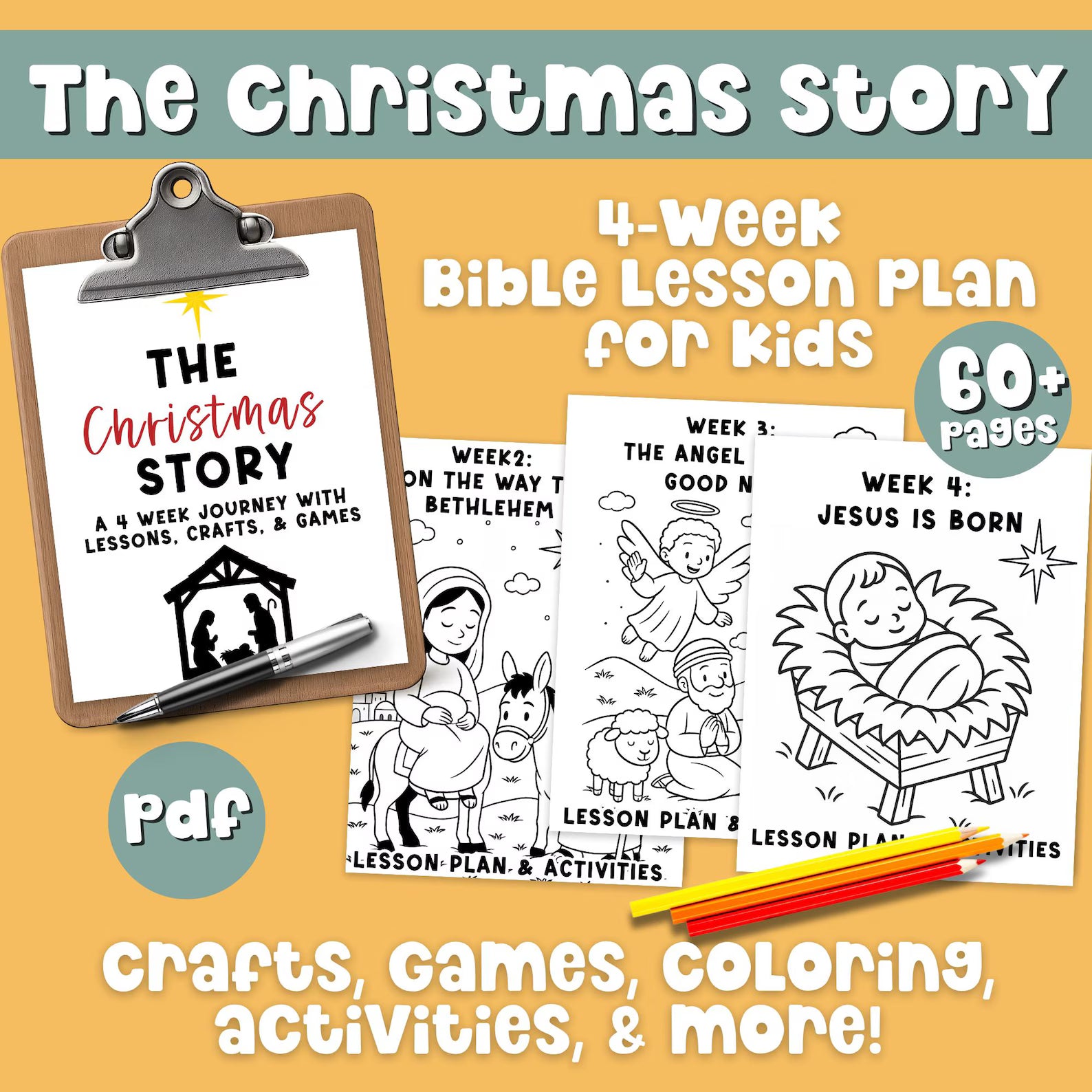 Nativity Christmas Bible Study Guide E-Book